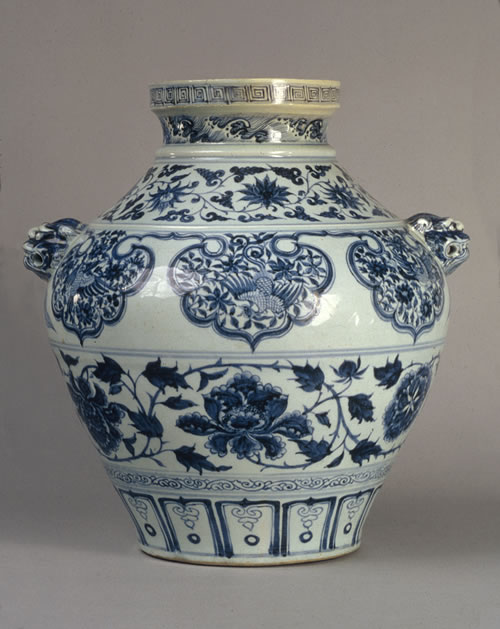 Wine Jar with Lion-Head Handles