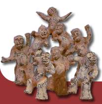 Acrobat figurines