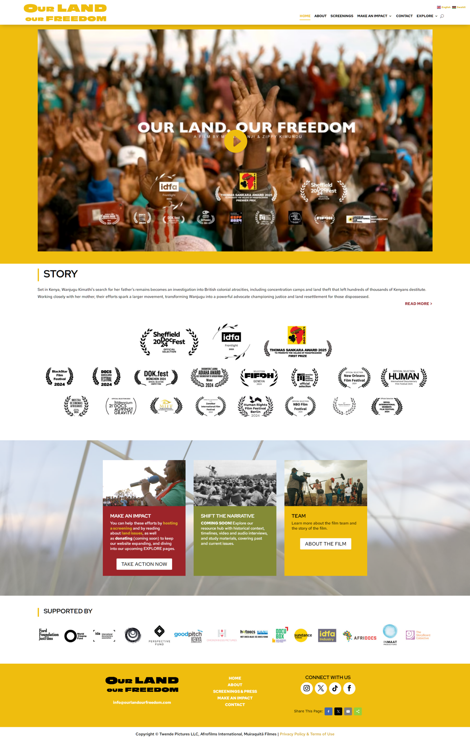 OUR LAND, OUR FREEDOM